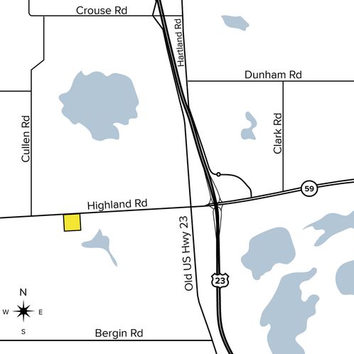 Former Bank Branch: 9402 E Highland Rd, Howell, MI 48843